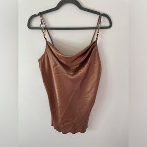 NICOLE MILLER NEW YORK- SIZE MEDIUM CAMISOLE TOP NWT SATIN